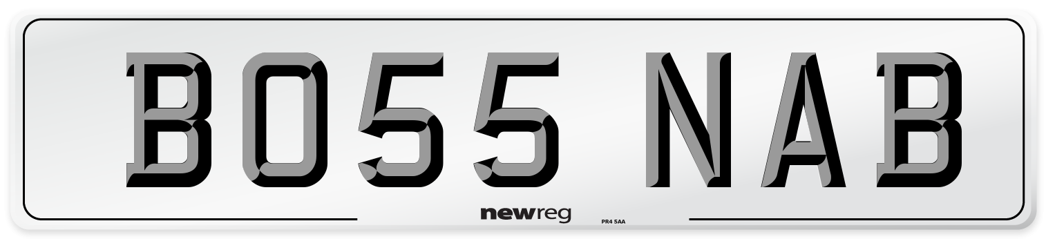 BO55 NAB Number Plate from New Reg